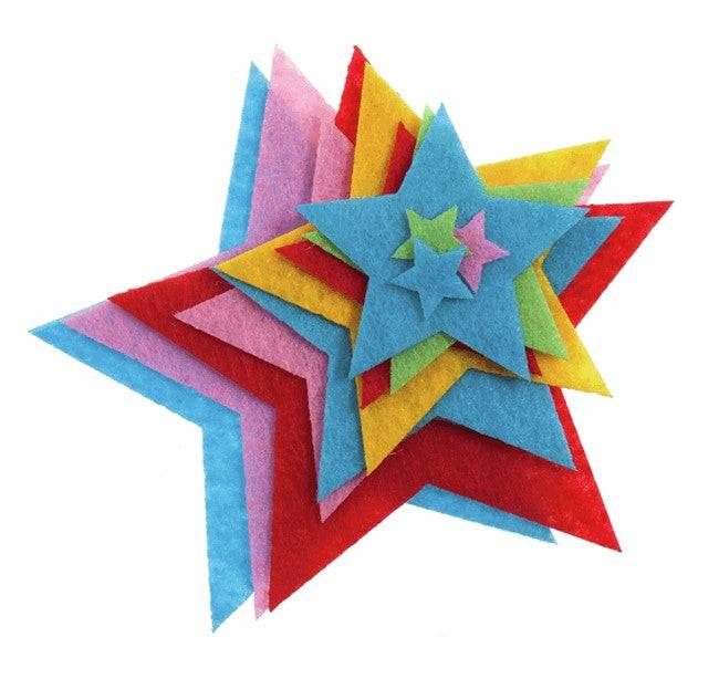 Bright Felt Motifs - Stars