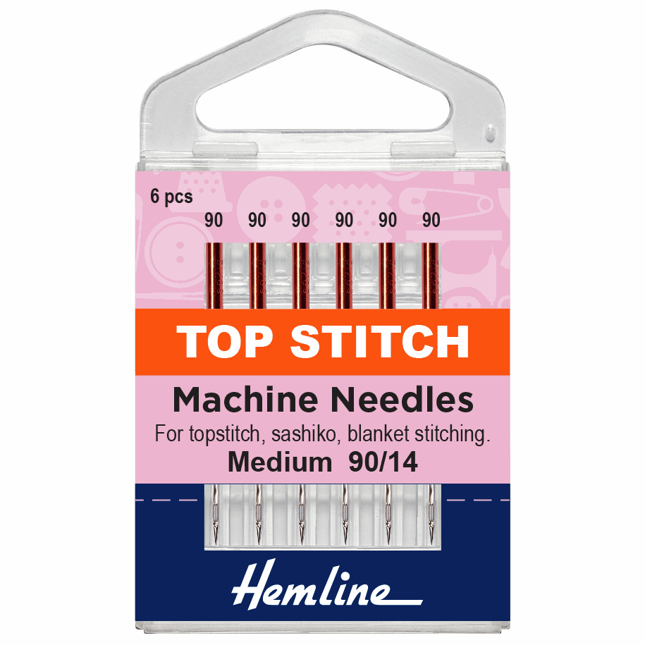 Sewing Machine Needles - Top-Stitch (6 Pieces)
