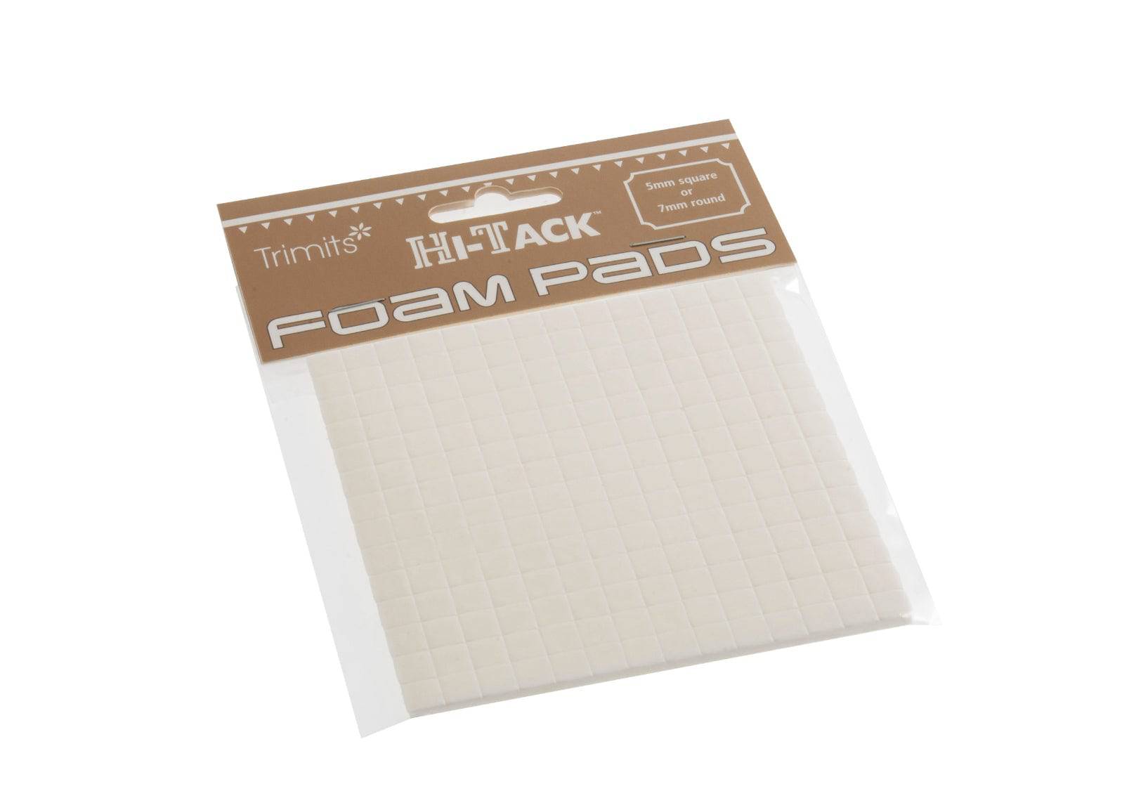 Adhesive: Hi-Tack 3mmThickness Foam Pads: Square: White  7x7mm - Cheap Fabrics