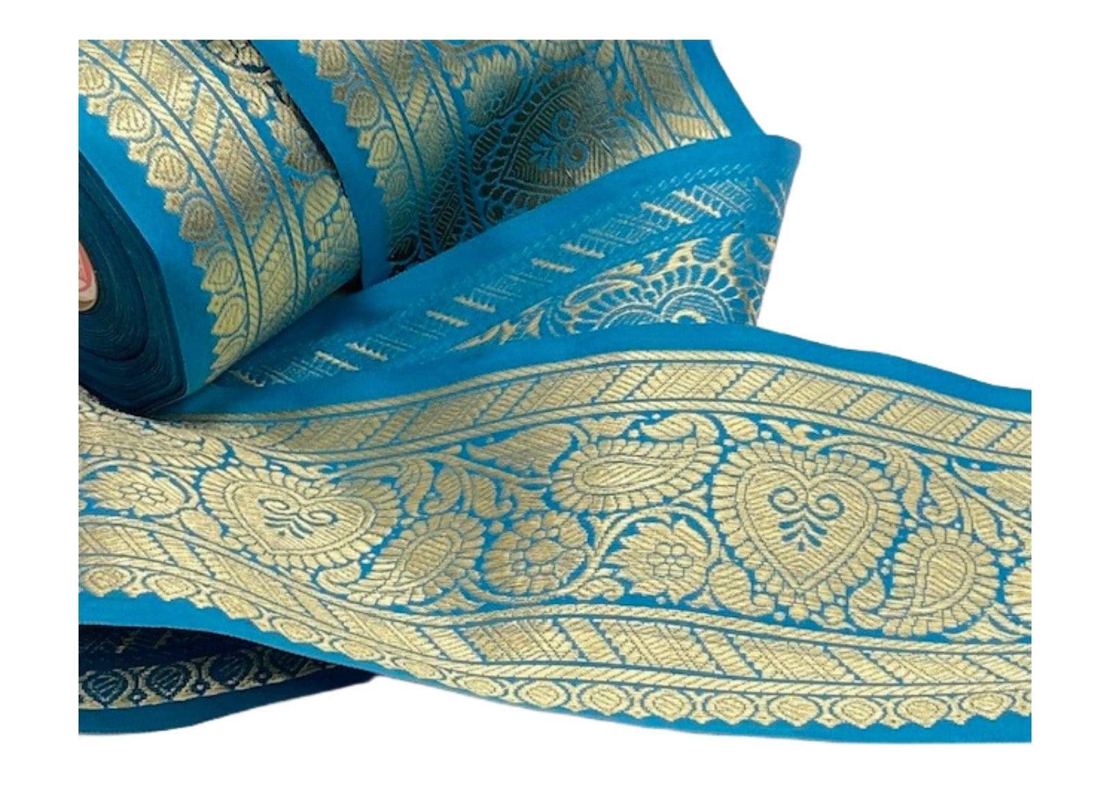 Metallic Heart Jacquard Ribbon - Wide Width - Cheap Fabrics