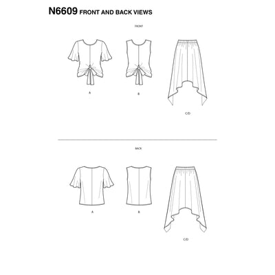6609 New Look Sewing Pattern N6609 Misses' 2-Piece Dress