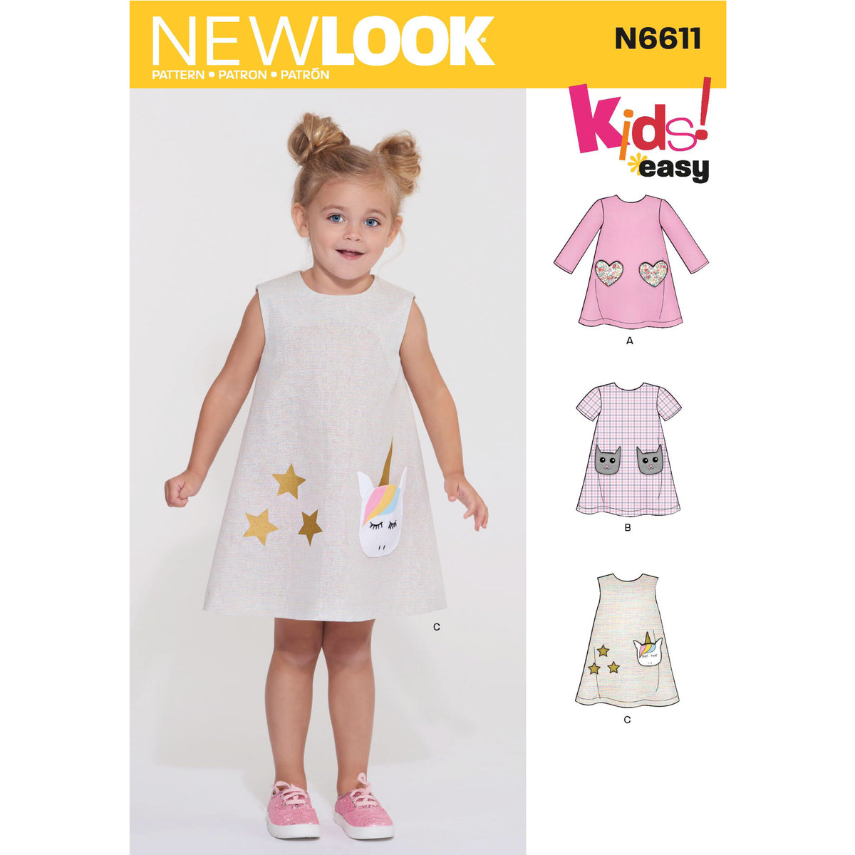 6611 New Look Sewing Pattern N6611 Children's Novelty Dress
