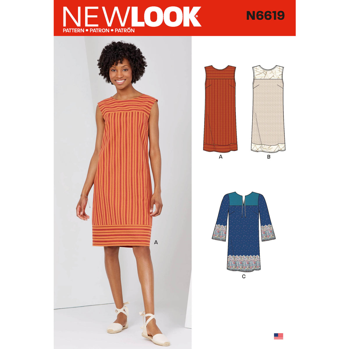 6619 New Look Sewing Pattern N6619 Misses' Dresses