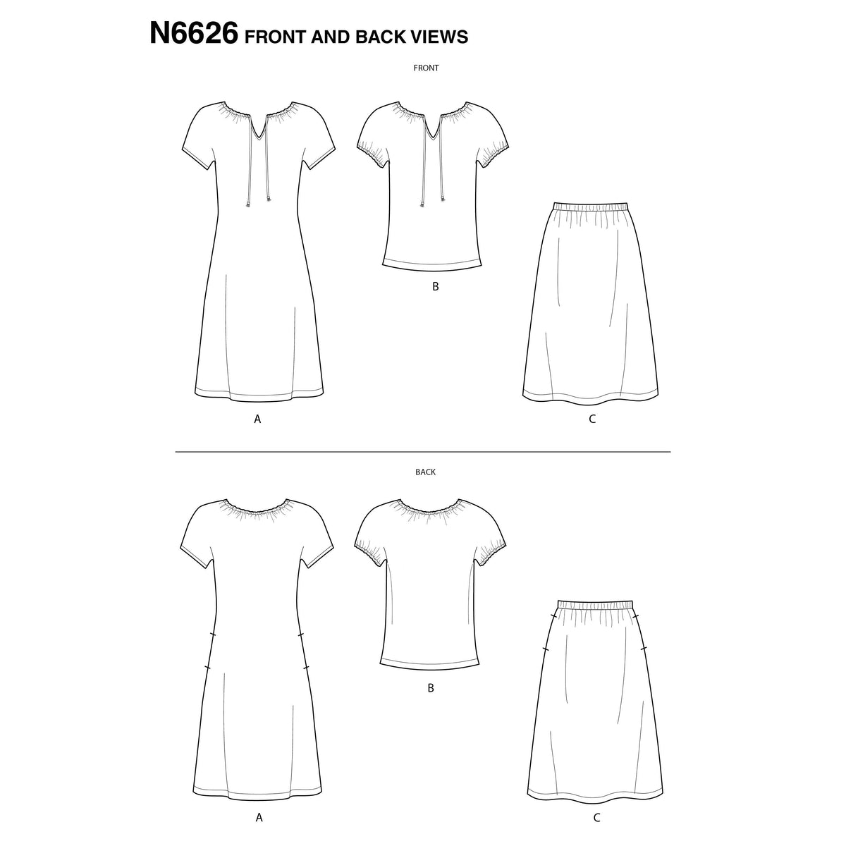 6626 New Look Sewing Pattern N6626 Misses&#39; Sportswear