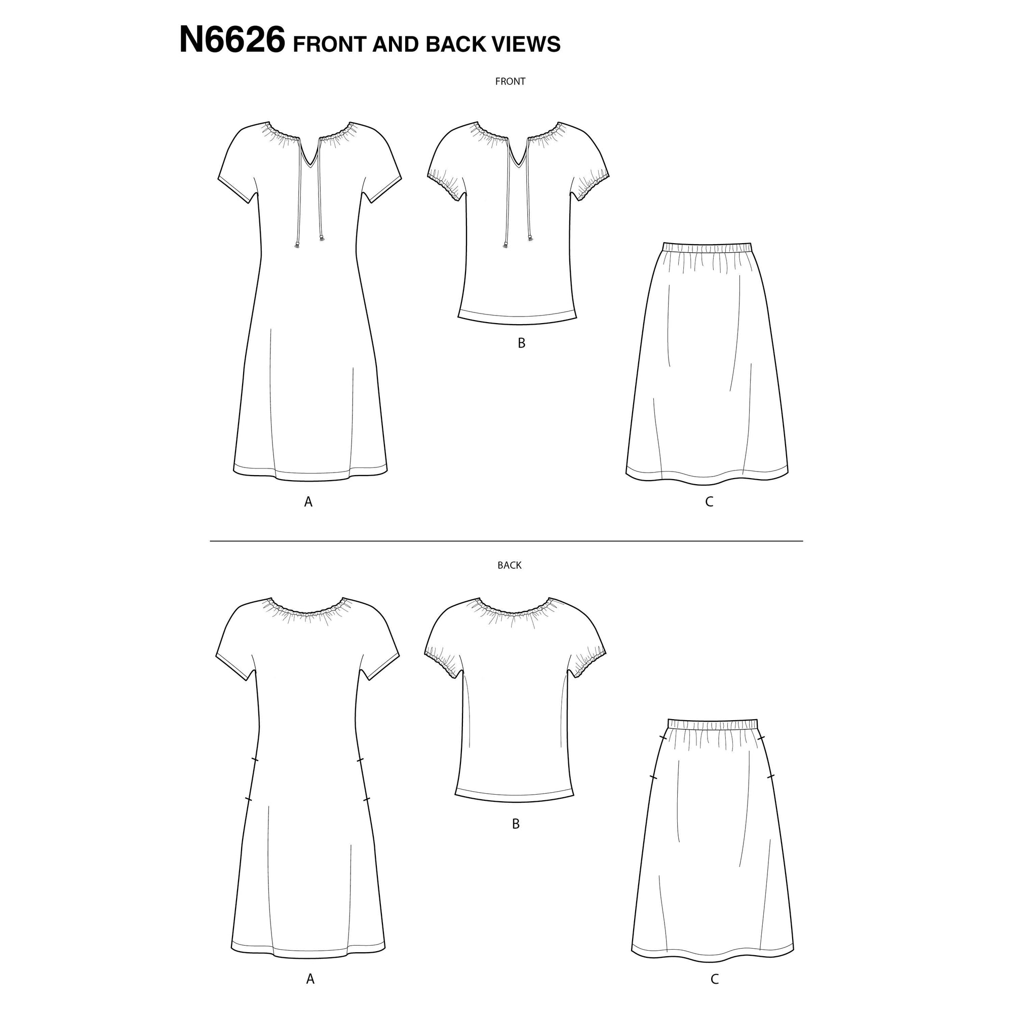 6626 New Look Sewing Pattern N6626 Misses' Sportswear