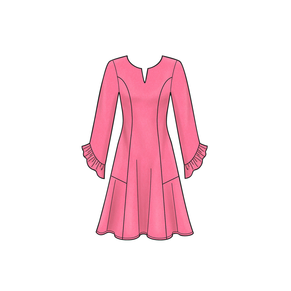6635 New Look Sewing Pattern N6635 Misses' Princess Seamed Dresses