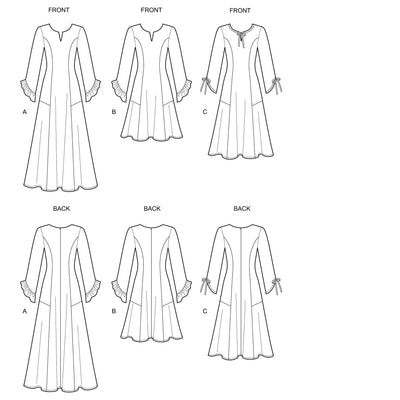 6635 New Look Sewing Pattern N6635 Misses' Princess Seamed Dresses