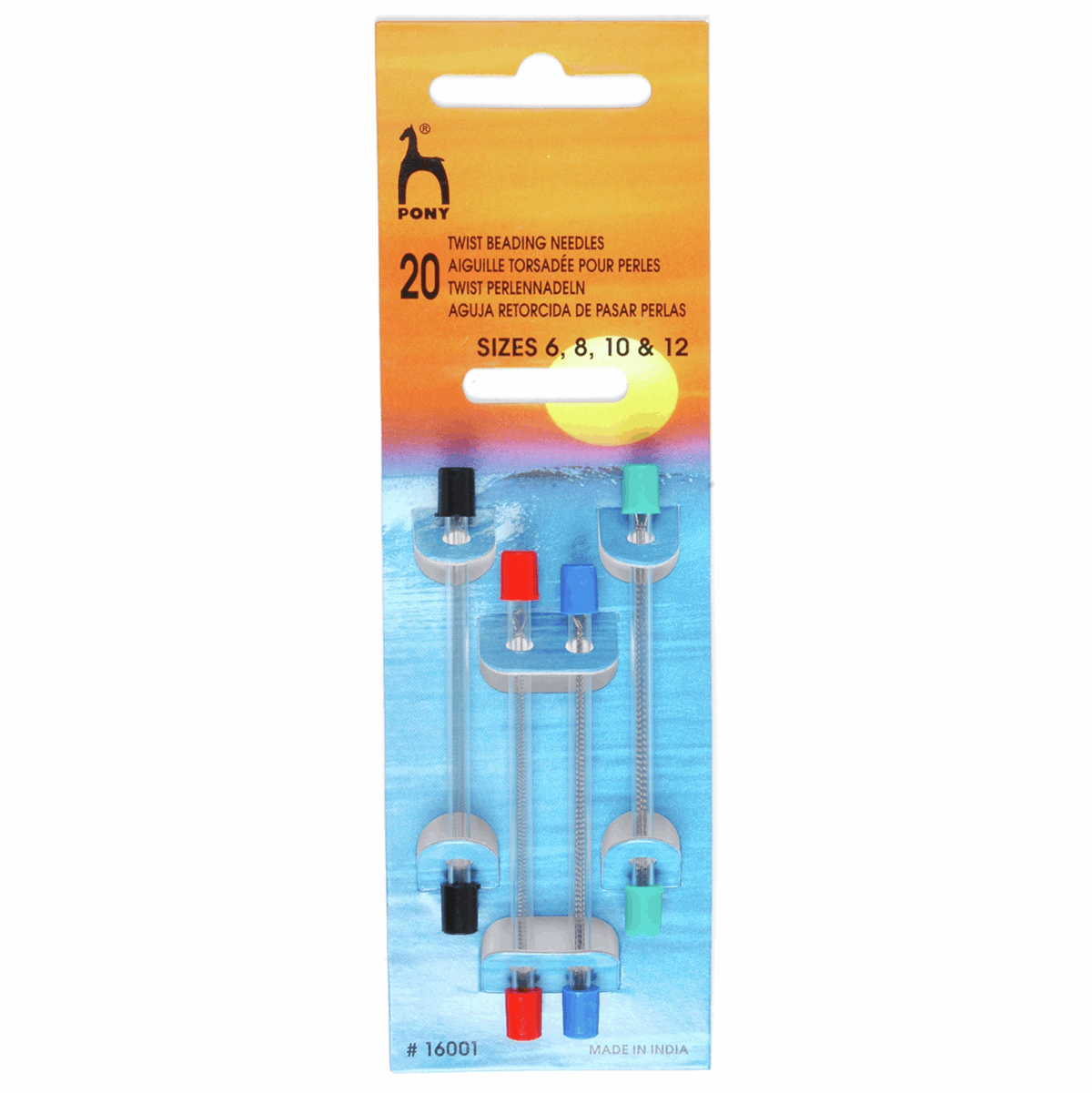 Hand Sewing Needles: Twist Beading: Assorted Sizes (4 pieces)