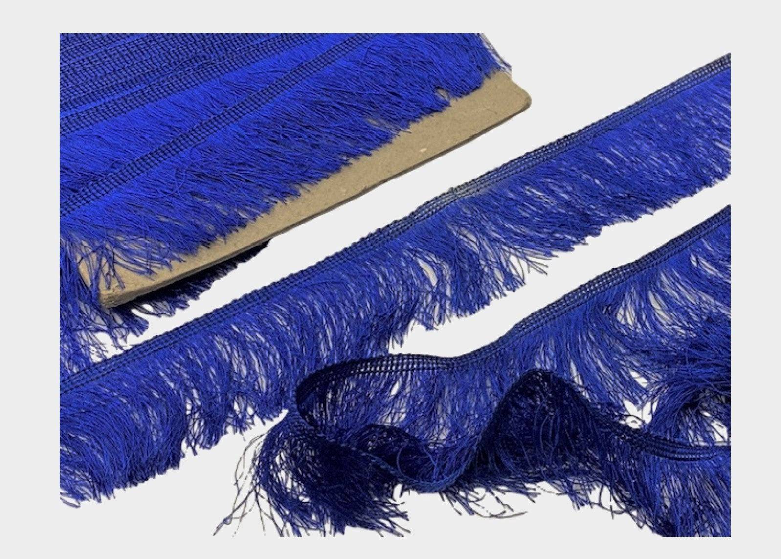 Blue Jubilee Fringing Trim - SECONDS - Cheap Fabrics