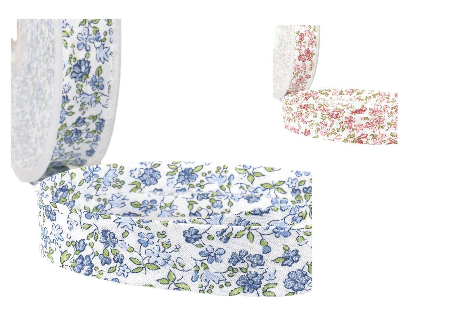 Bias Binding Cotton Tape - Spring Floral (Stephanoise) - Cheap Fabrics