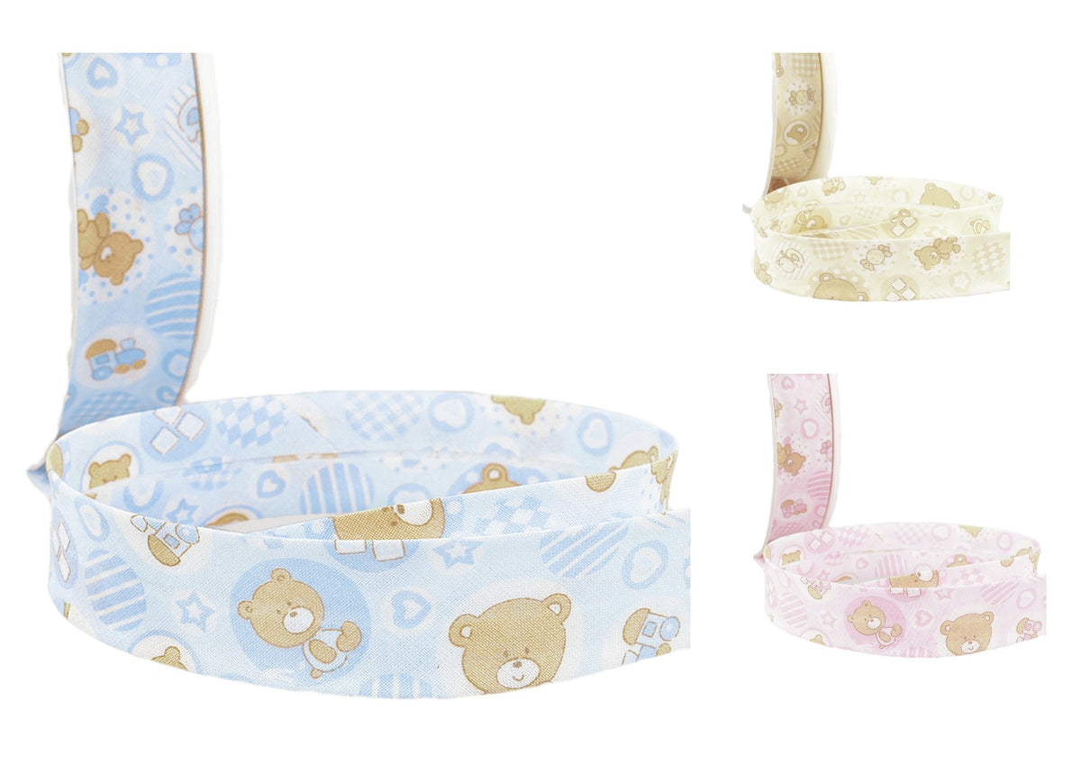 Bias Binding Tape - Baby Teddy Bears - Cheap Fabrics