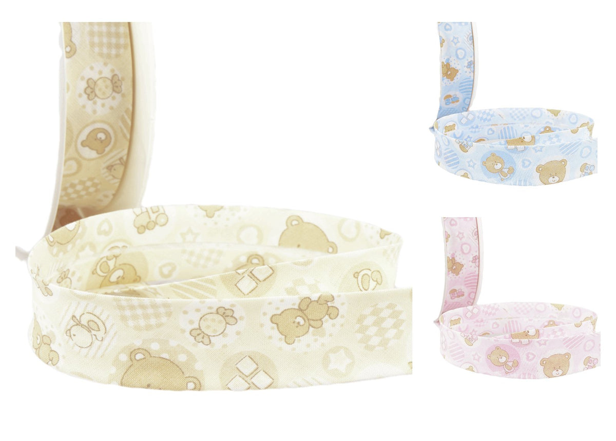 Bias Binding Tape - Baby Teddy Bears - Cheap Fabrics