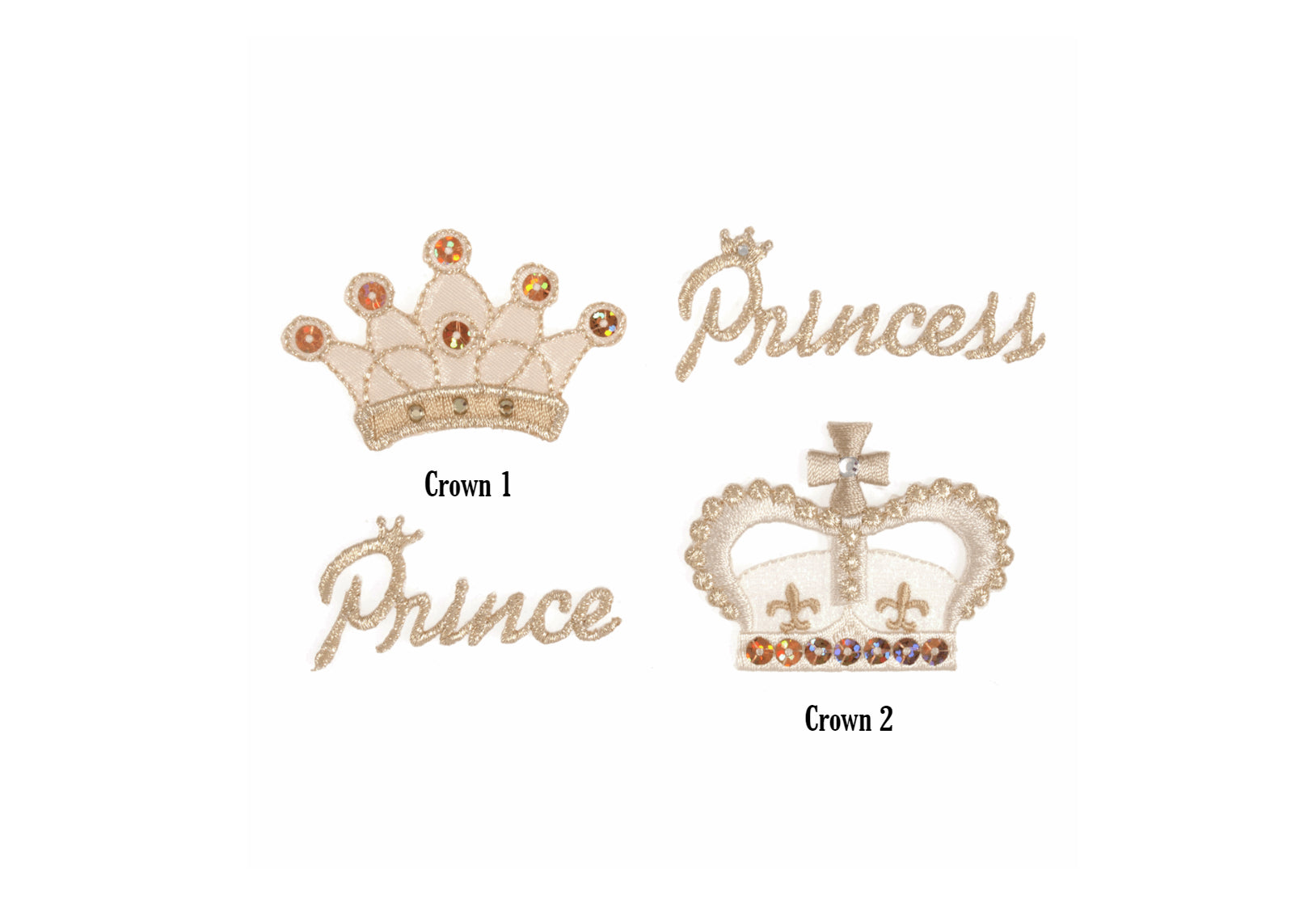 Royalty Motifs - Iron -On & Sew-On Patch