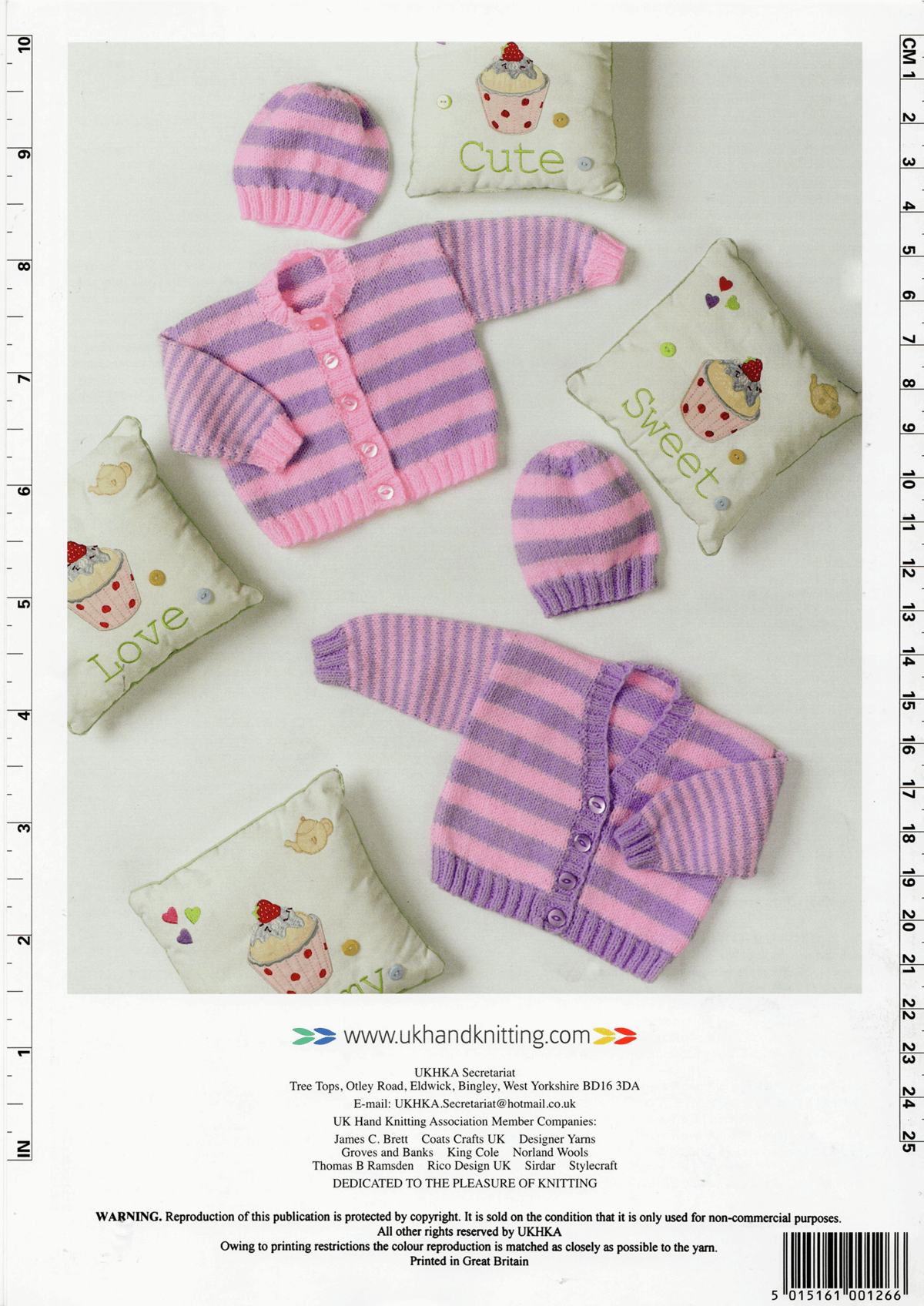 Double Knitting Pattern:  Baby Cardigan & Hat - Cheap Fabrics