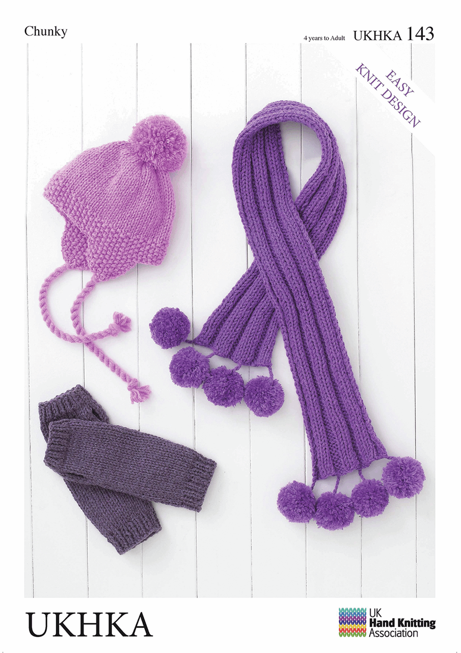 Knitting Pattern: Helmet, Wrist Warmers and Scarf - Cheap Fabrics