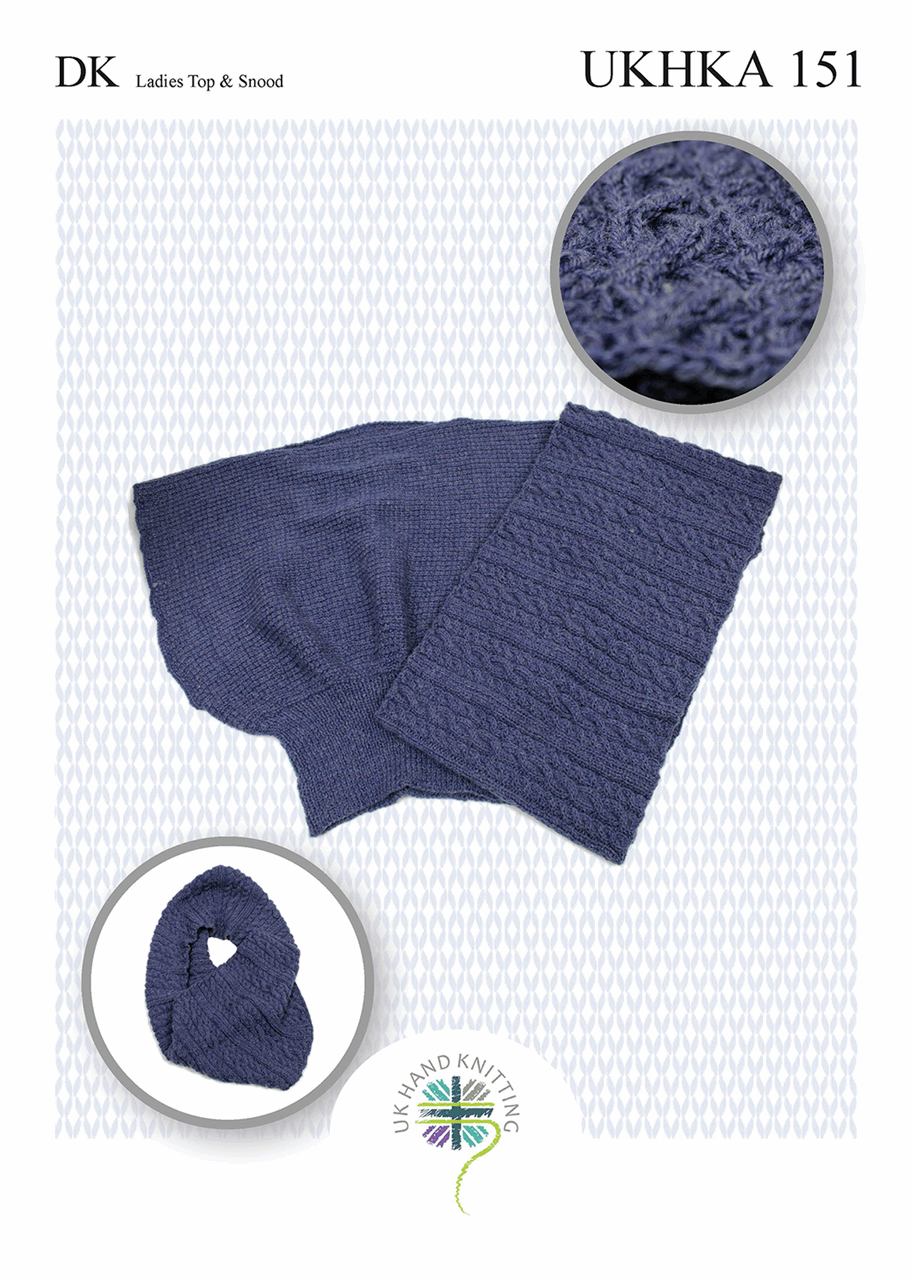 Double Knitting Pattern: Ladies Top & Snood - Cheap Fabrics