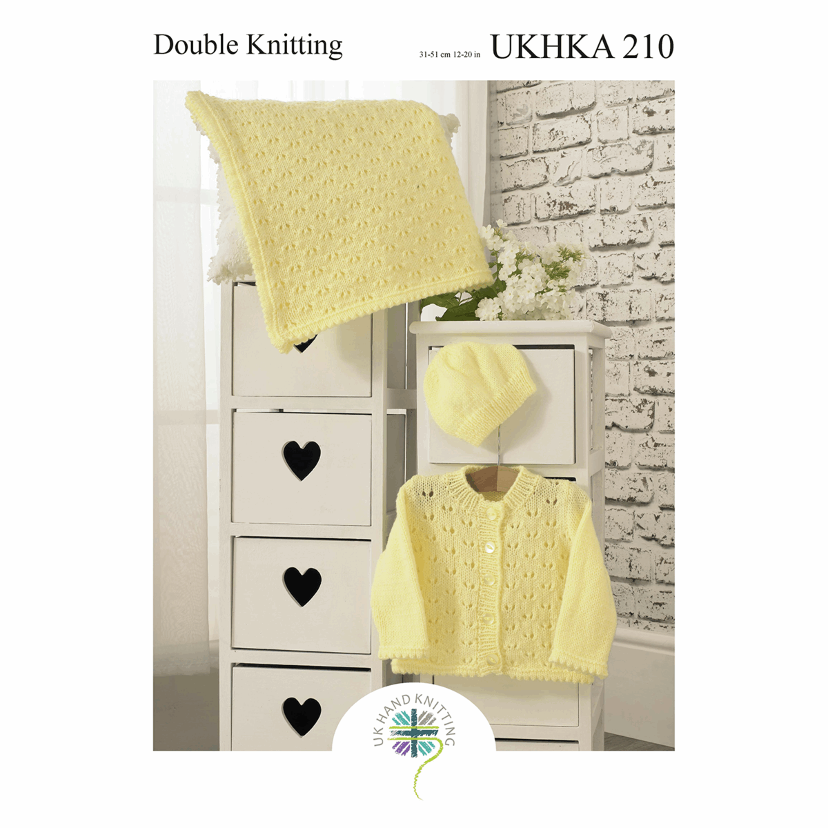 Double Knitting Pattern:  Baby Blanket, Hat & Cardigan - Cheap Fabrics