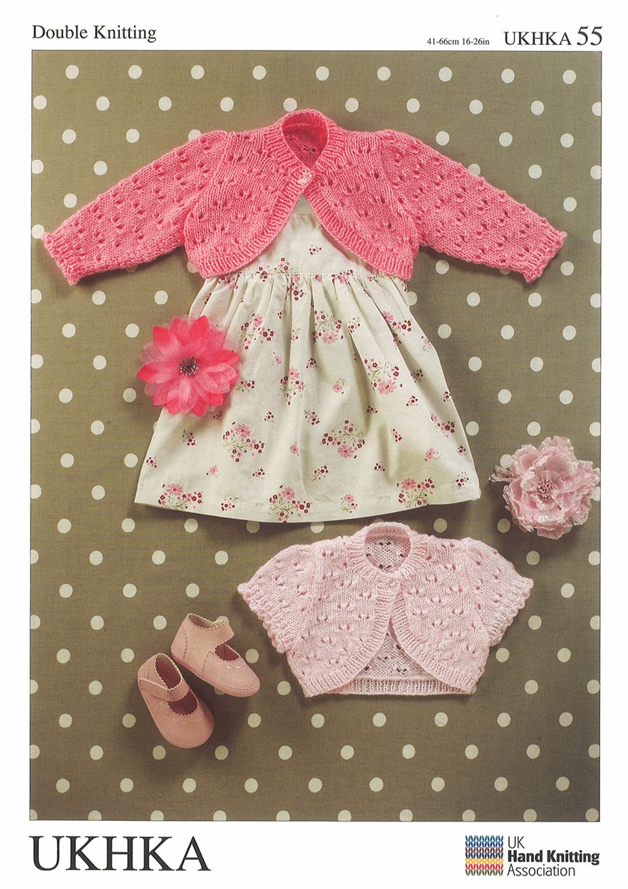 Double Knitting Pattern:  Baby Boleros - Cheap Fabrics