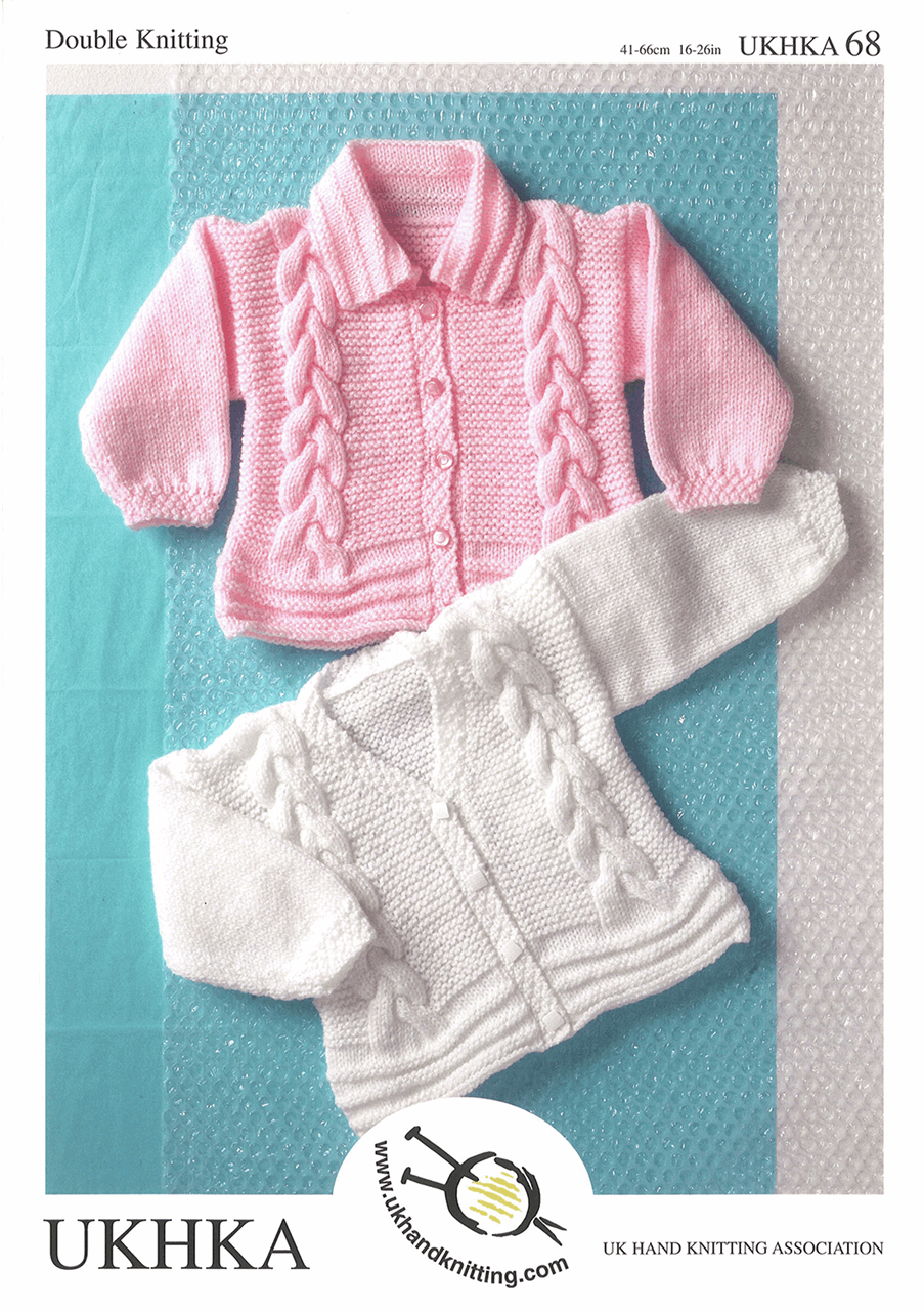 Double Knitting Pattern:  Baby Cardigans