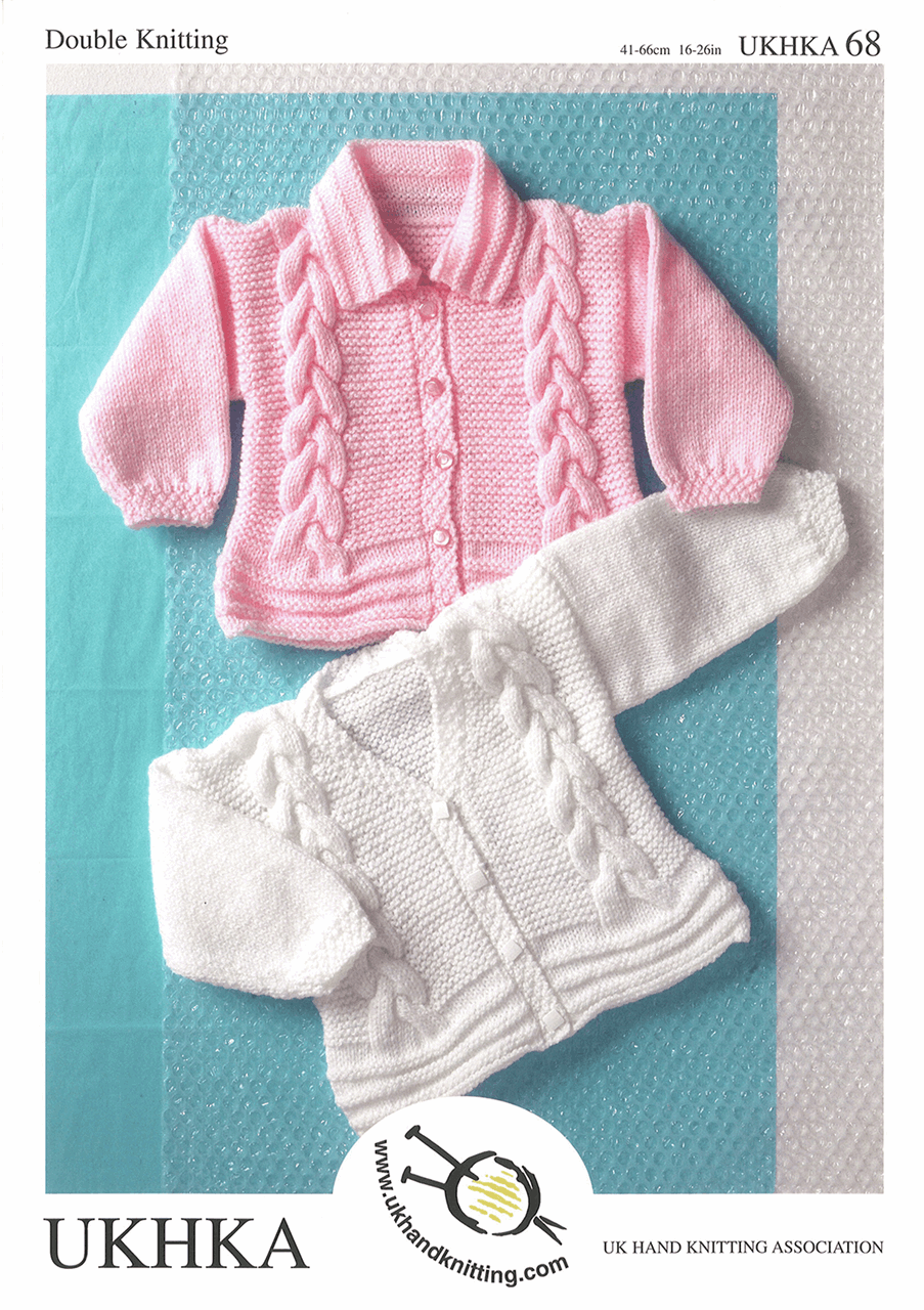 Double Knitting Pattern:  Baby Cardigans - Cheap Fabrics