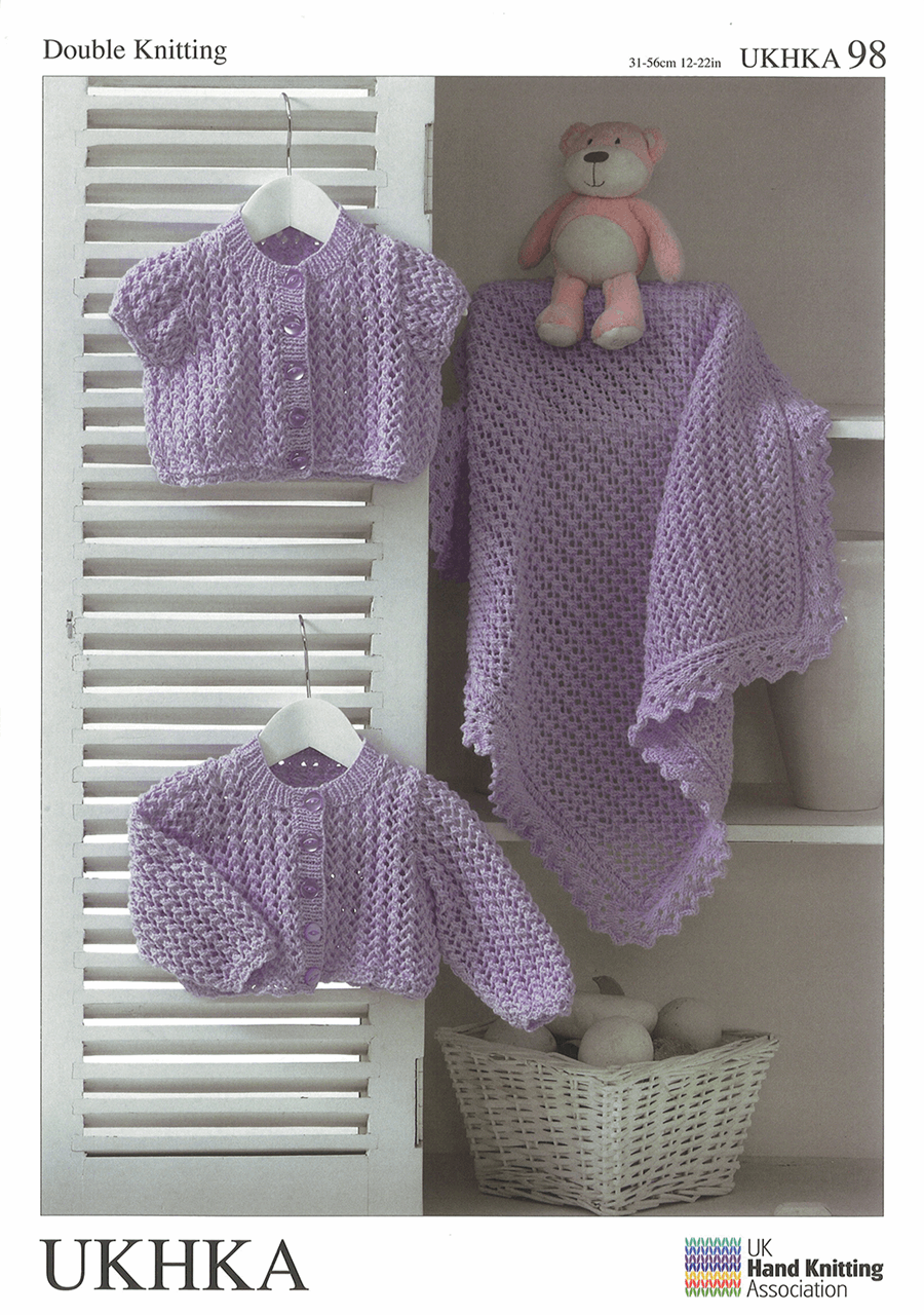 Double Knitting Pattern:  Baby Cardigan & Blanket - Cheap Fabrics
