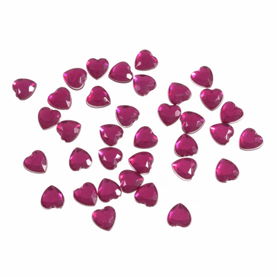 Decorative Heart Acrylic Jewel Stones