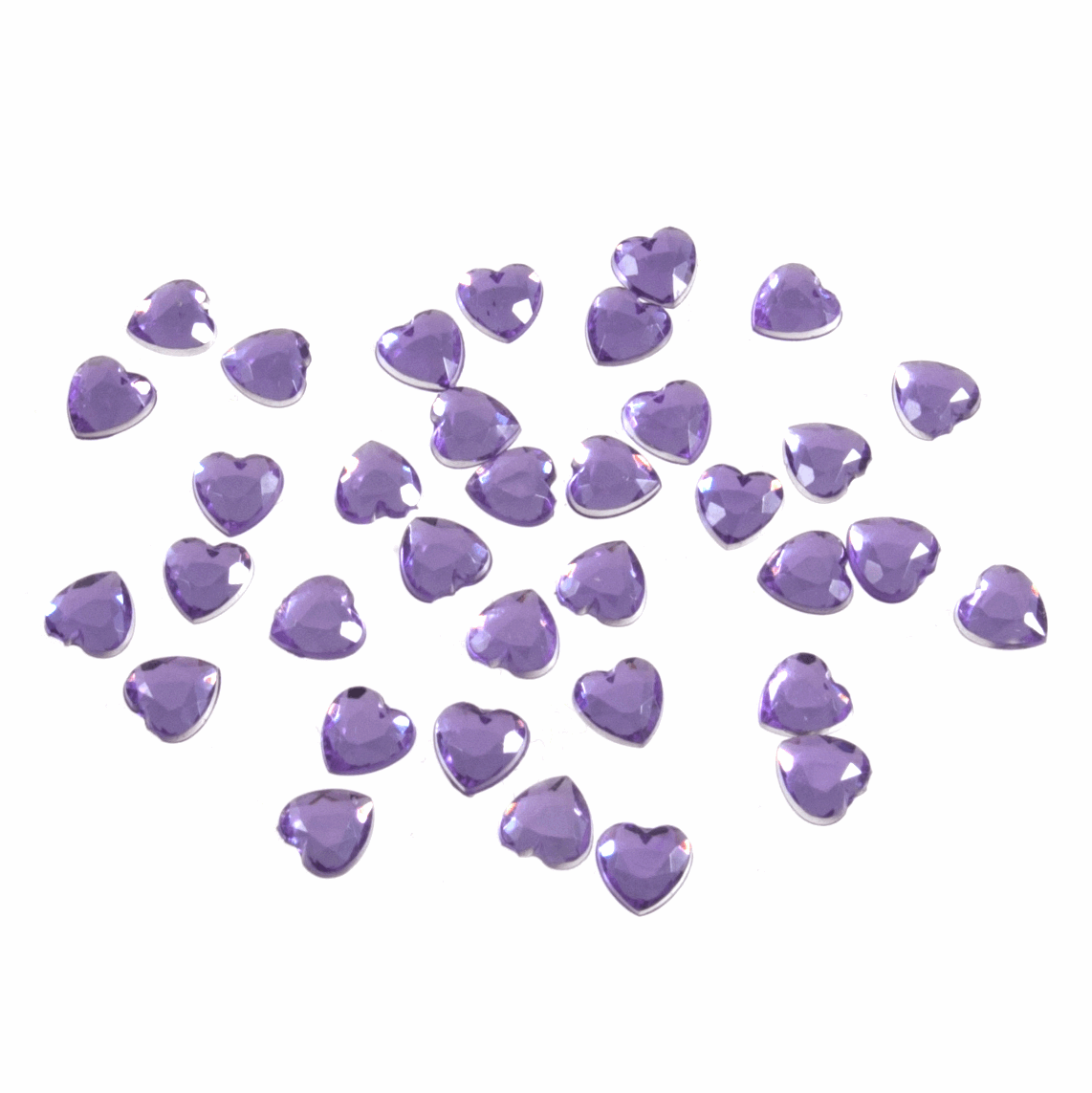 Decorative Heart Acrylic Jewel Stones