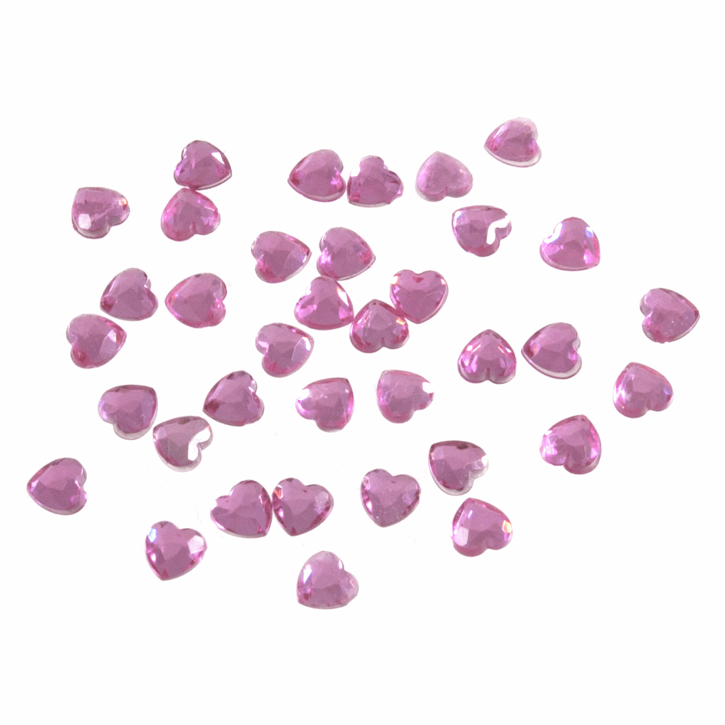 Decorative Heart Acrylic Jewel Stones