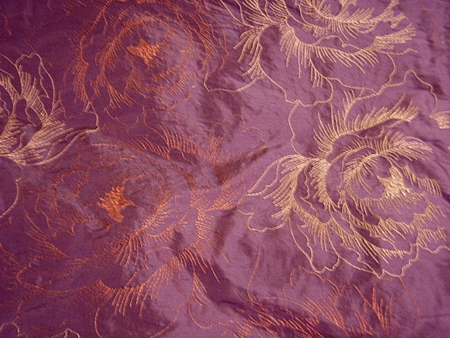 Anthea Rose - Embroidered Silk Dupion