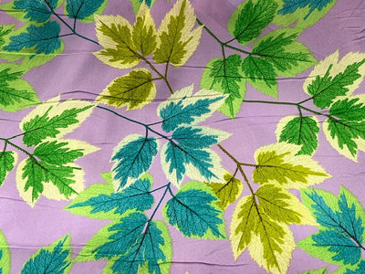 Autumn Leaves - Clearance Printed Crepe