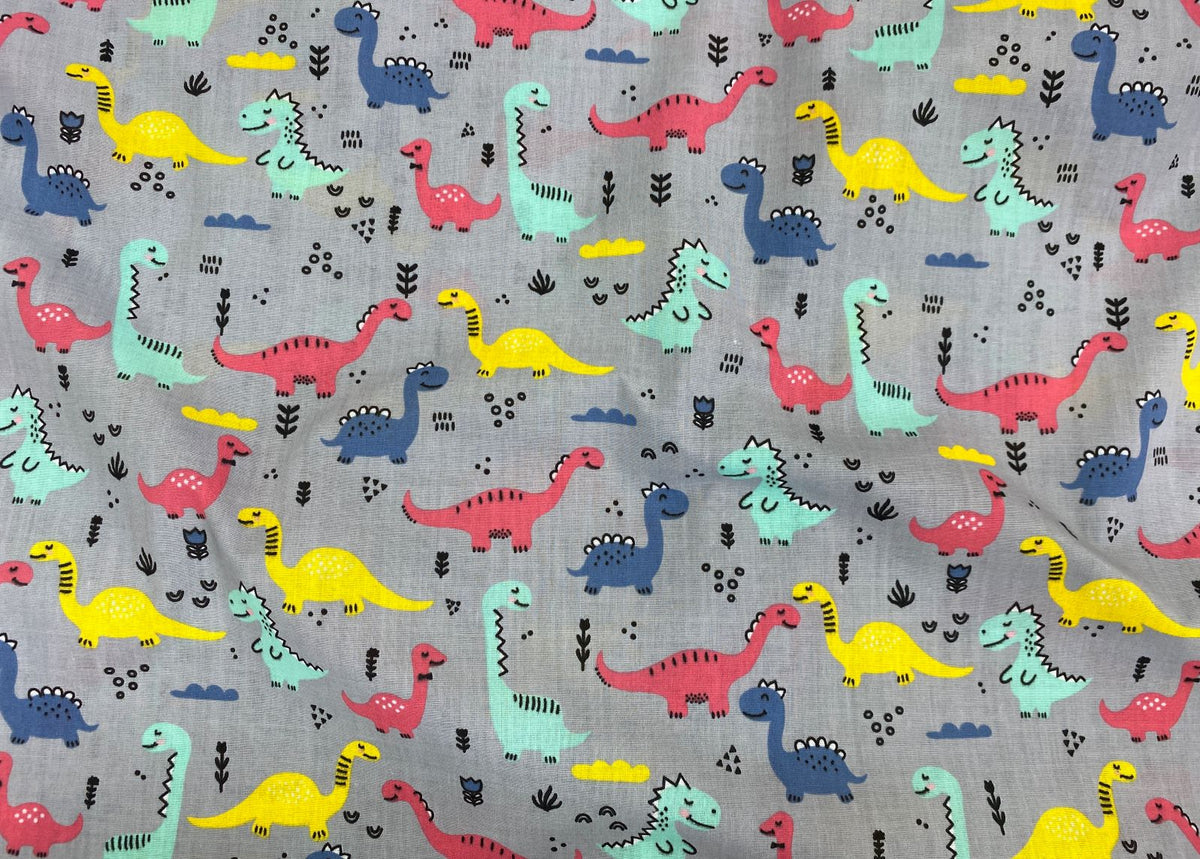 Baby Dinosaurs - Poly/Cotton Print