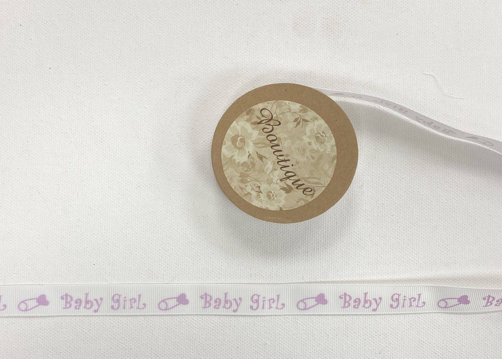 Baby Girl Grosgrain - Ribbon Reel 5m x 15mm - Cheap Fabrics