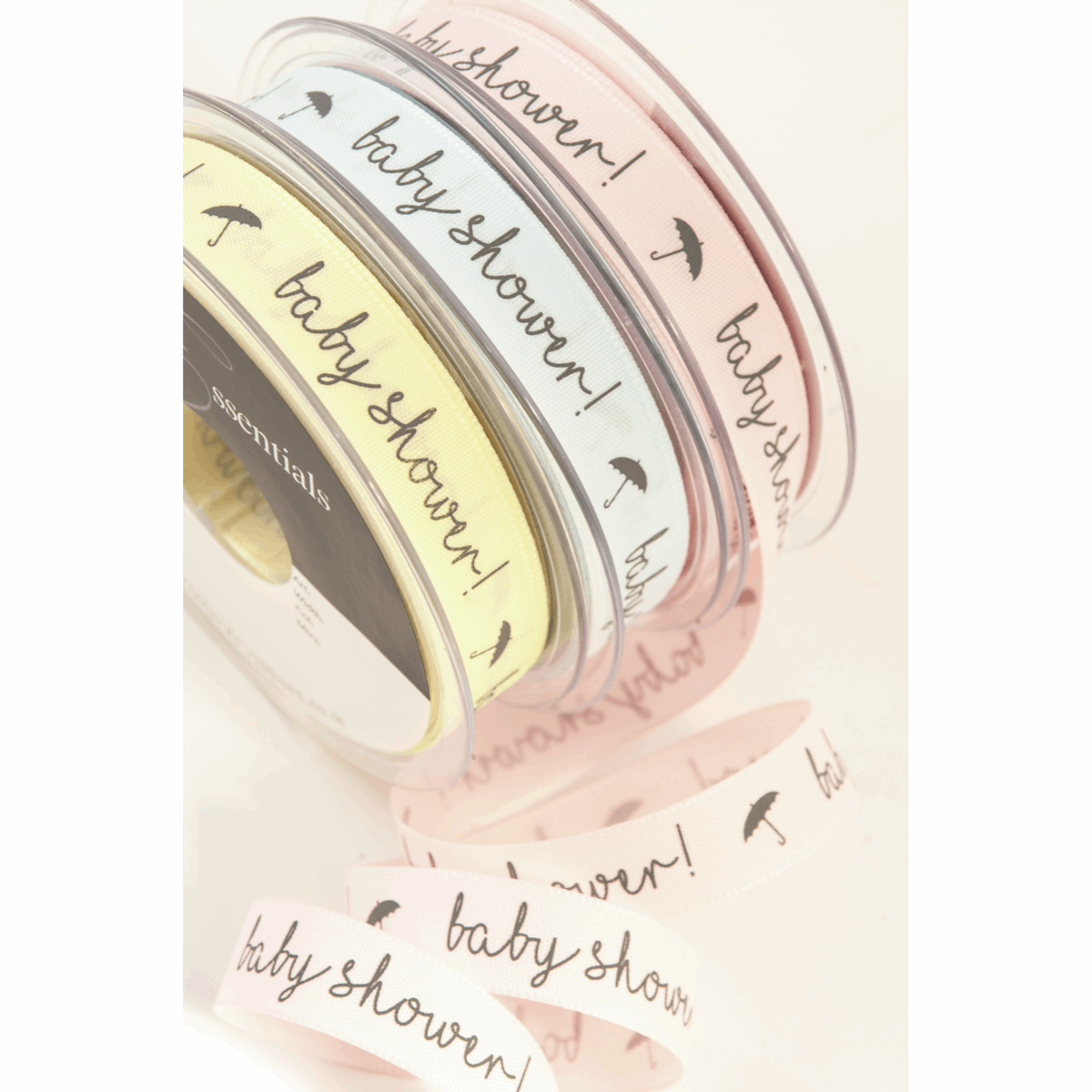 Baby Shower Script Ribbon - Cheap Fabrics