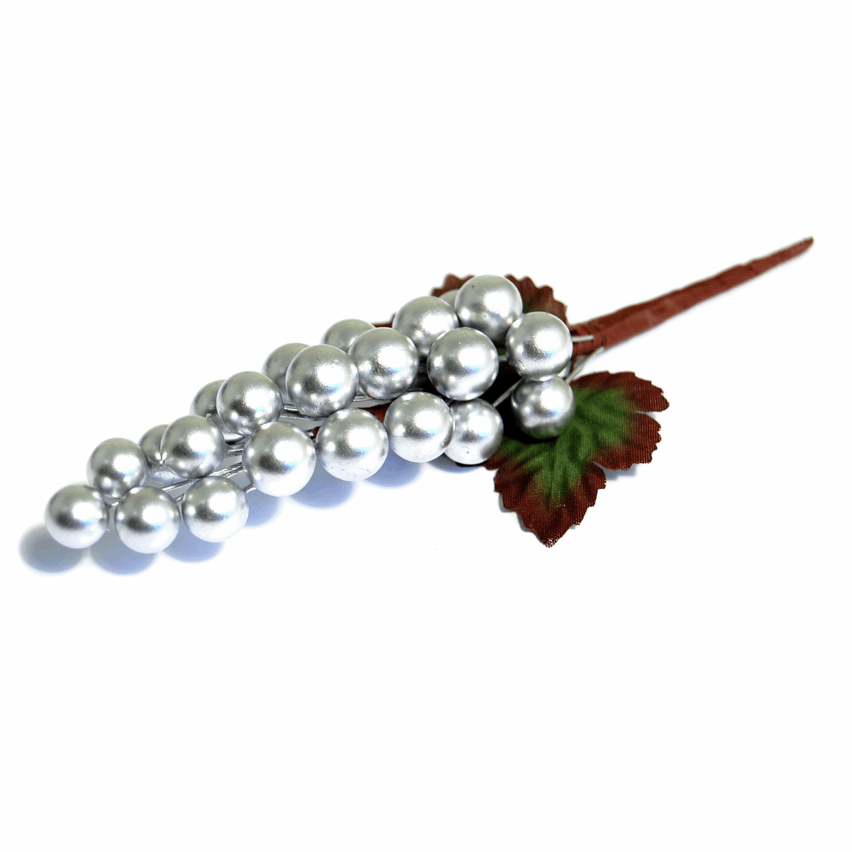 Christmas Berry Cluster - Silver