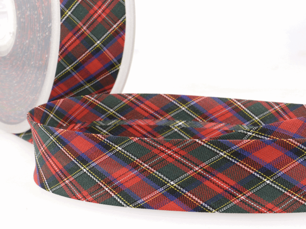 Bias Binding Cotton Tape - Tartan (Stephanoise)