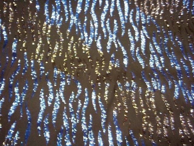 Black/Silver Striped - Glitter Jersey