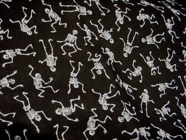 Skeletons - Poly/Cotton Print