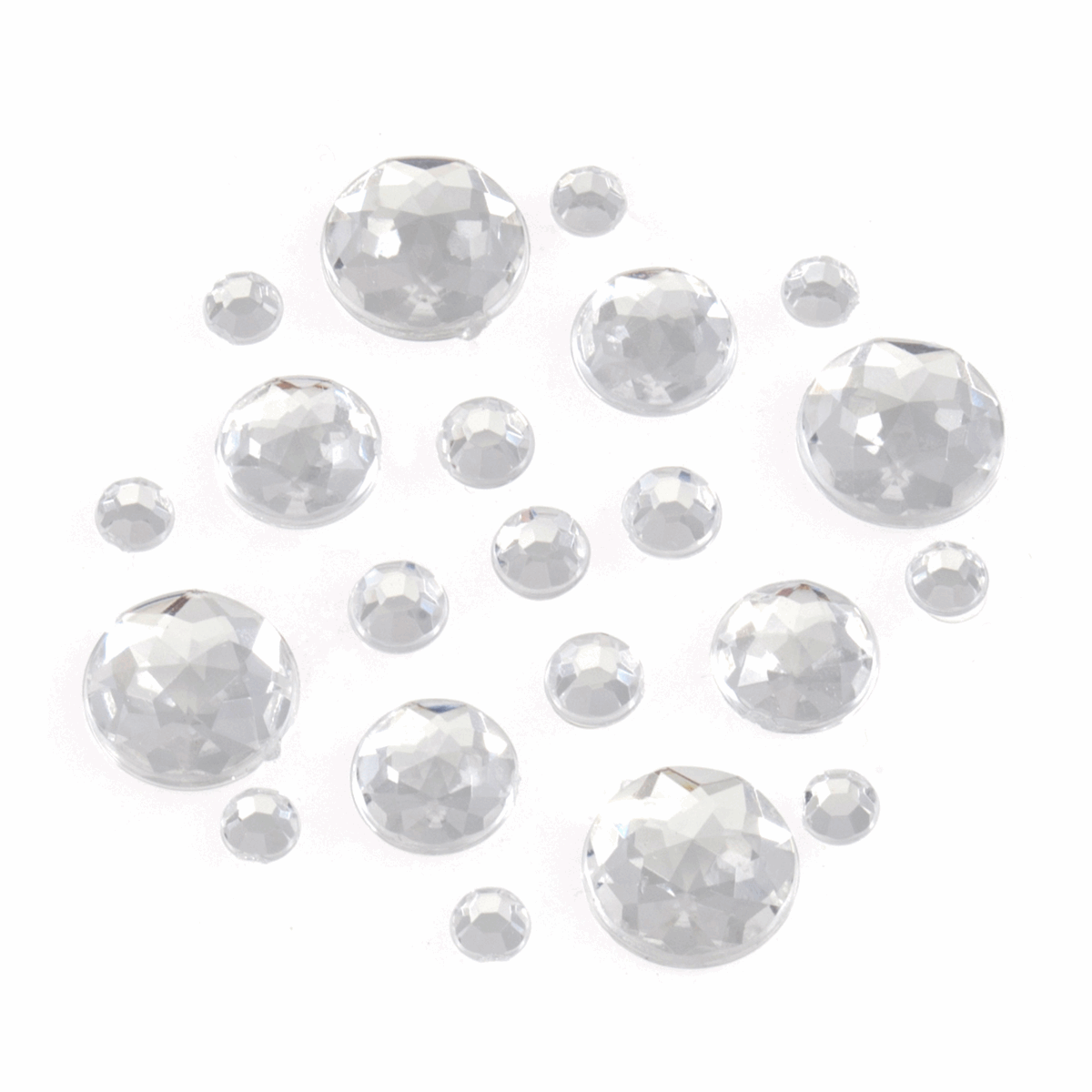 Peel And Stick Bling Bling Gems - Circles (12 Pcs)