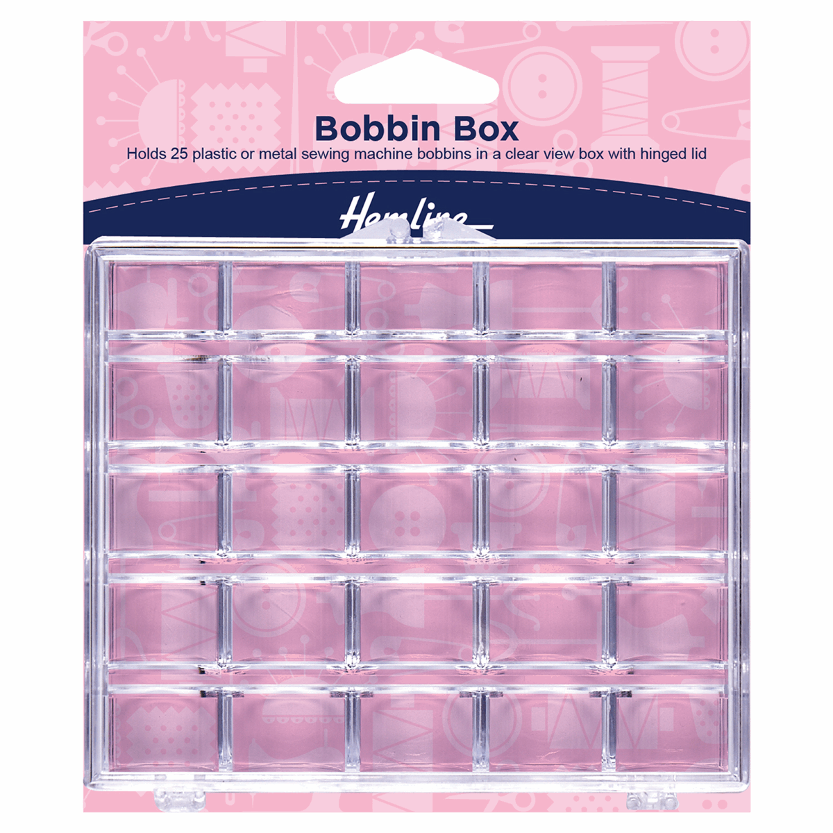 Bobbin Box: Plastic: 25 Spool
