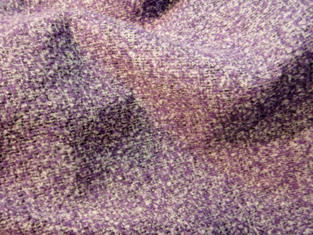 Purple Melange Boucle Fabric