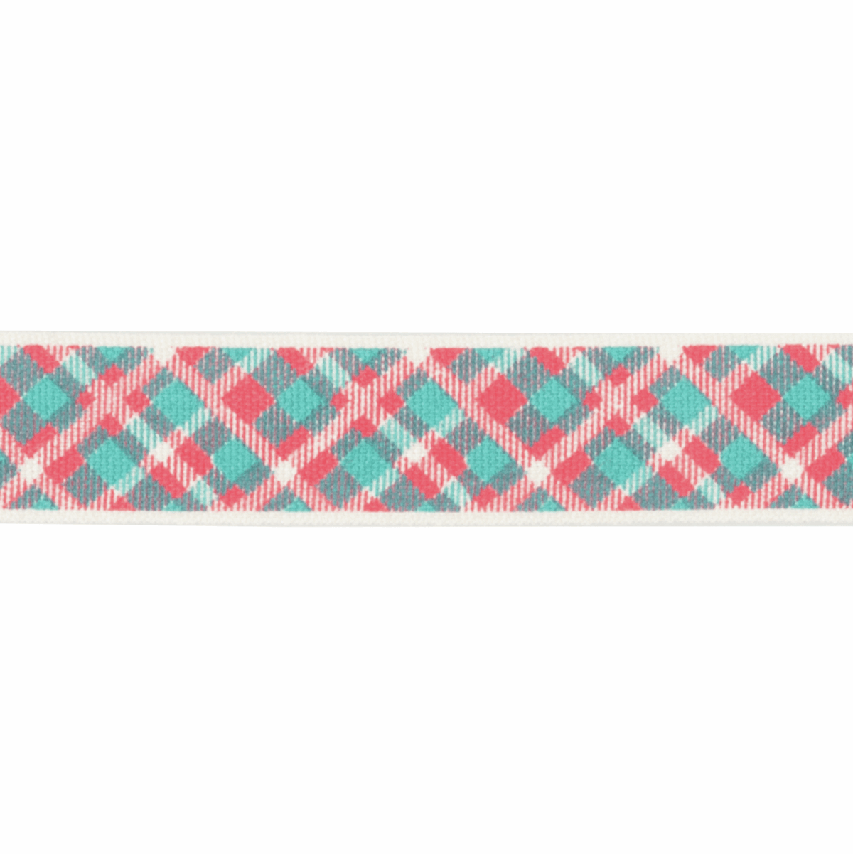 Christmas Festive Ribbon - Tartan / 15mm - Cheap Fabrics