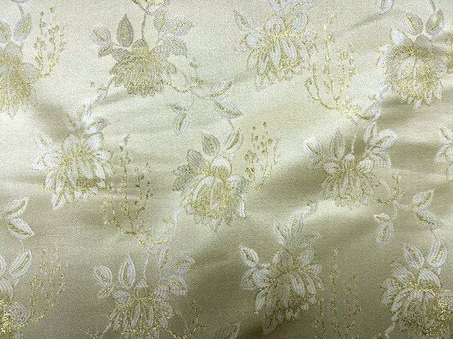 Bridal Brocade Jacquard - Classic Flower - Cheap Fabrics