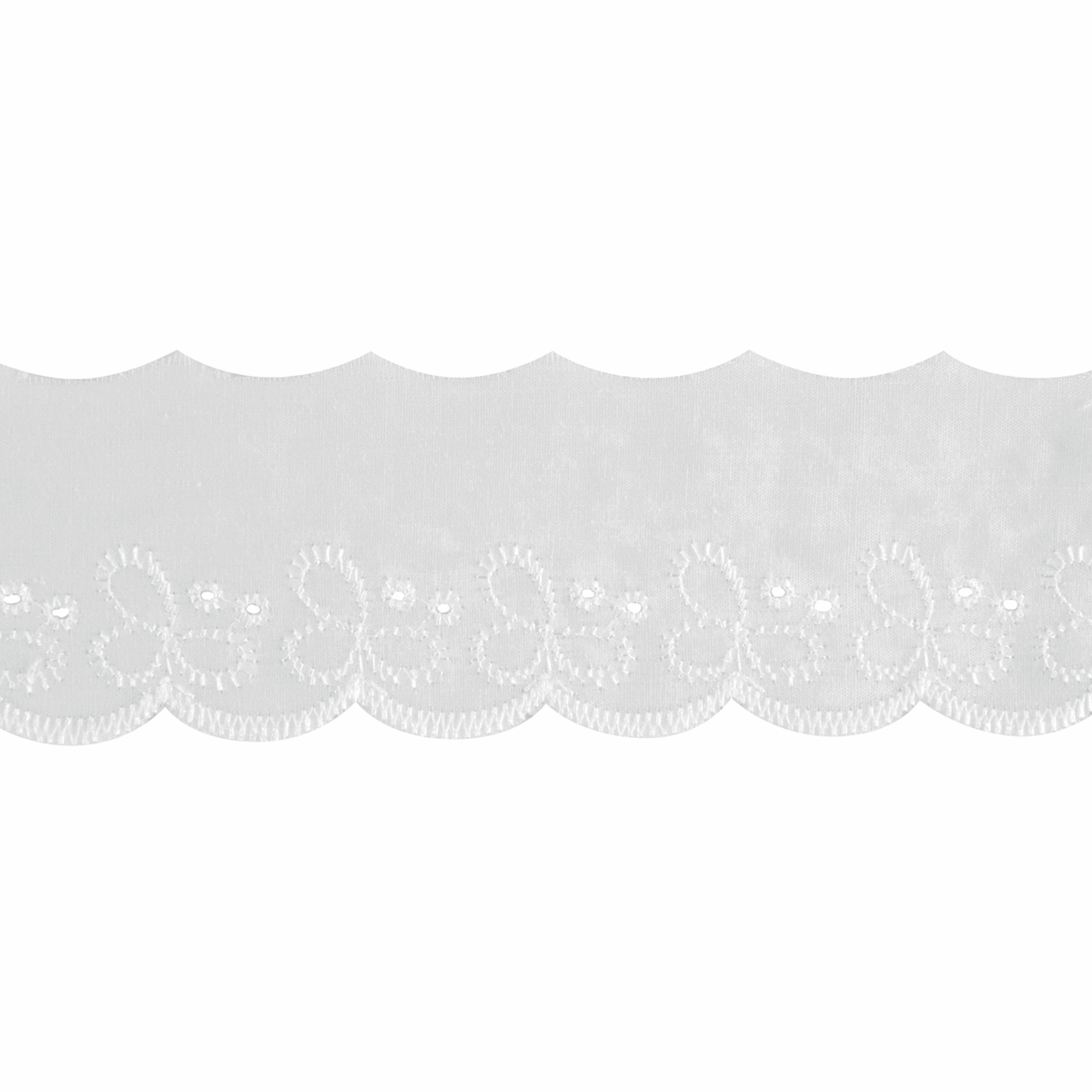 Embroidered Anglais Flat- Clover Broderie