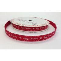 Merry Christmas Printed Ribbon btb126