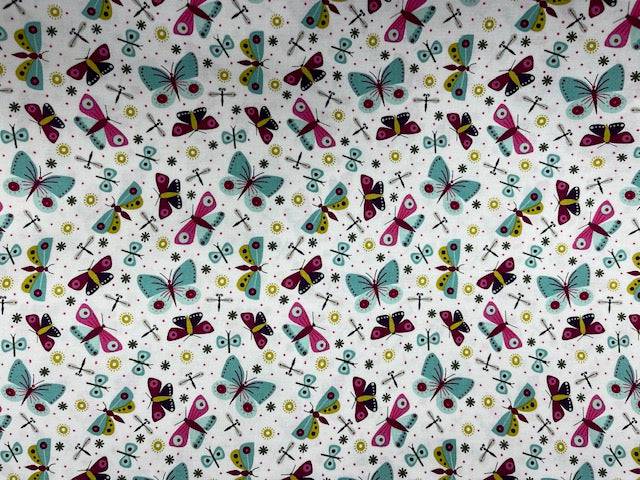 Butterflies Parade - Korean Patchwork Cotton - Cheap Fabrics