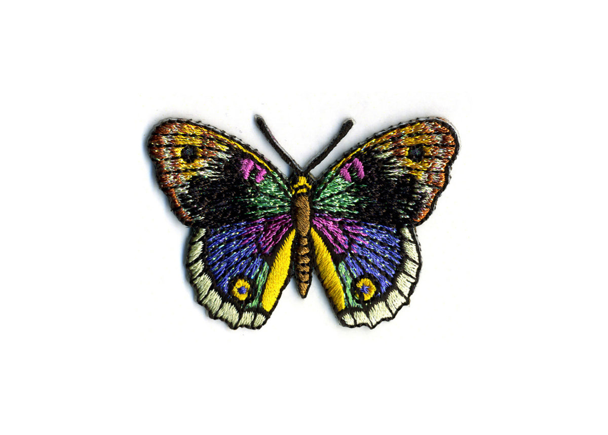Black Multi Sequin Butterfly Motif