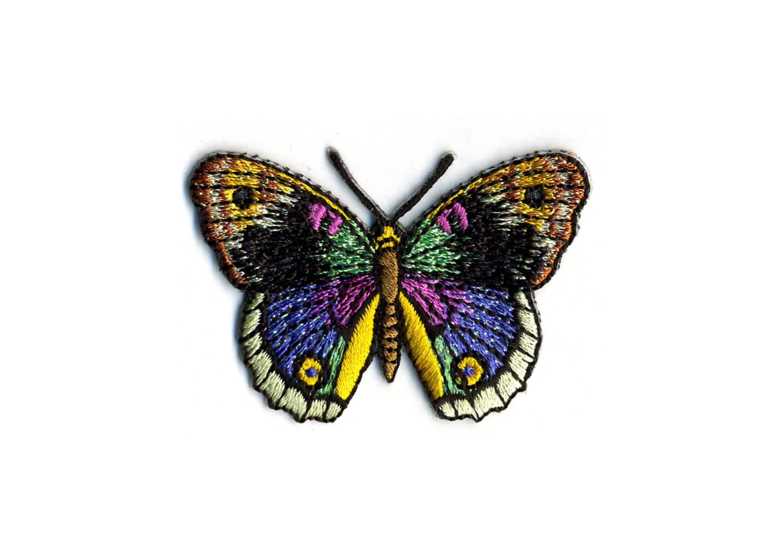 Black Multi Sequin Butterfly Motif - Cheap Fabrics