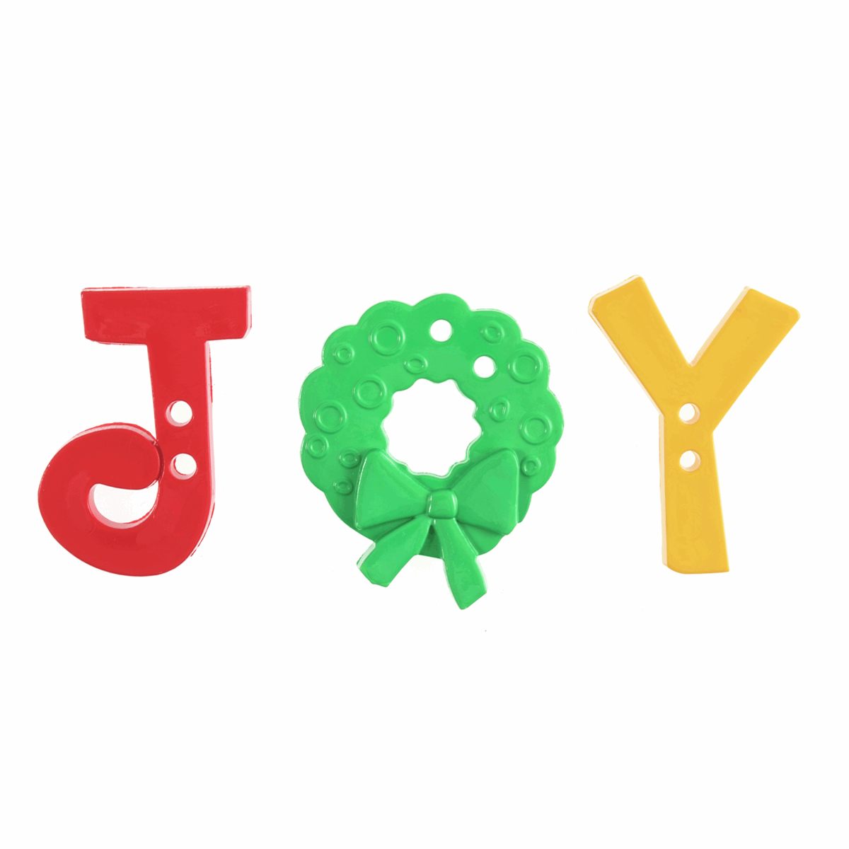 Wooden JOY Buttons - Sew-On or Glue-On
