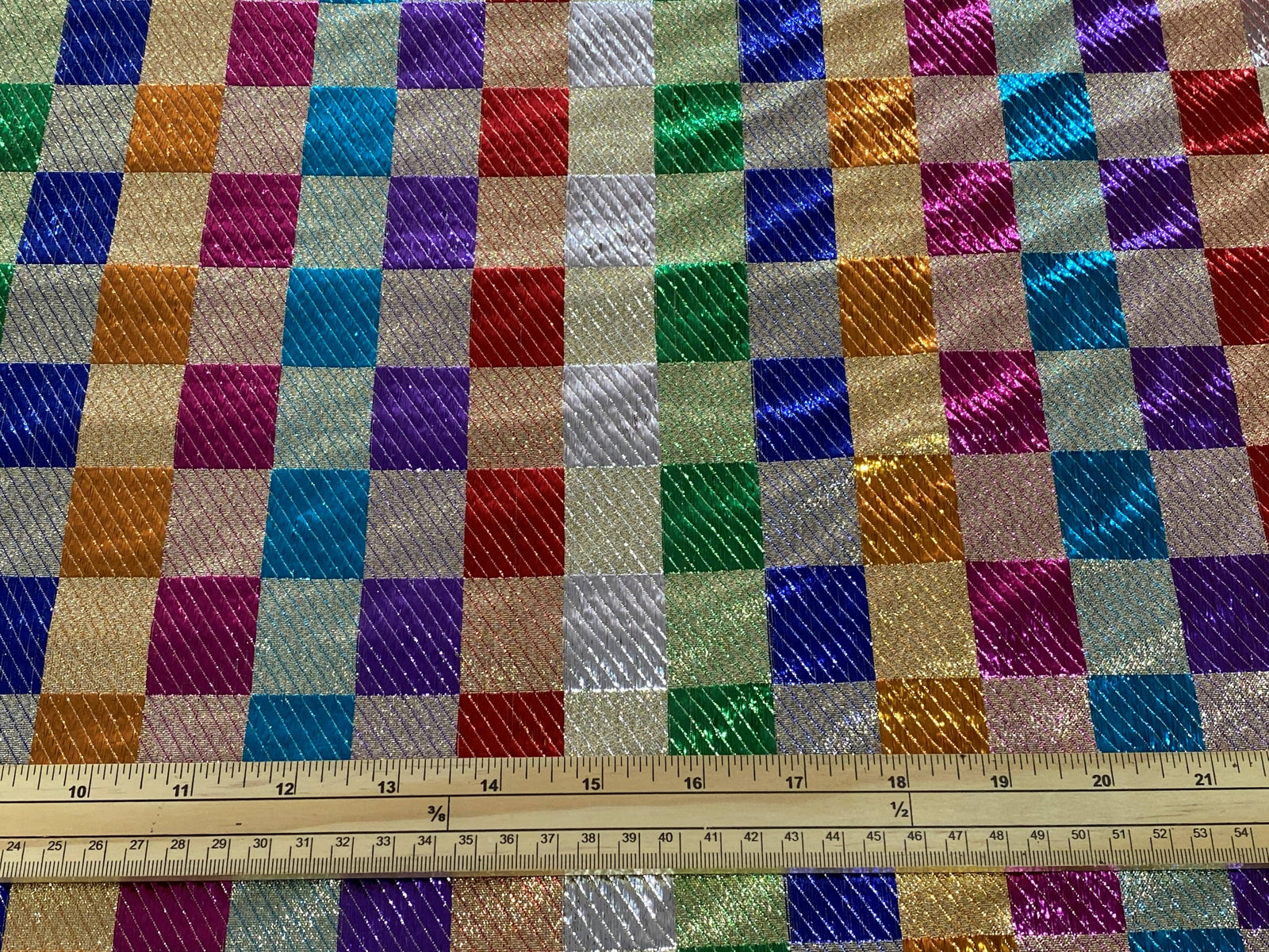 Check - Carnival Metallic Brocade