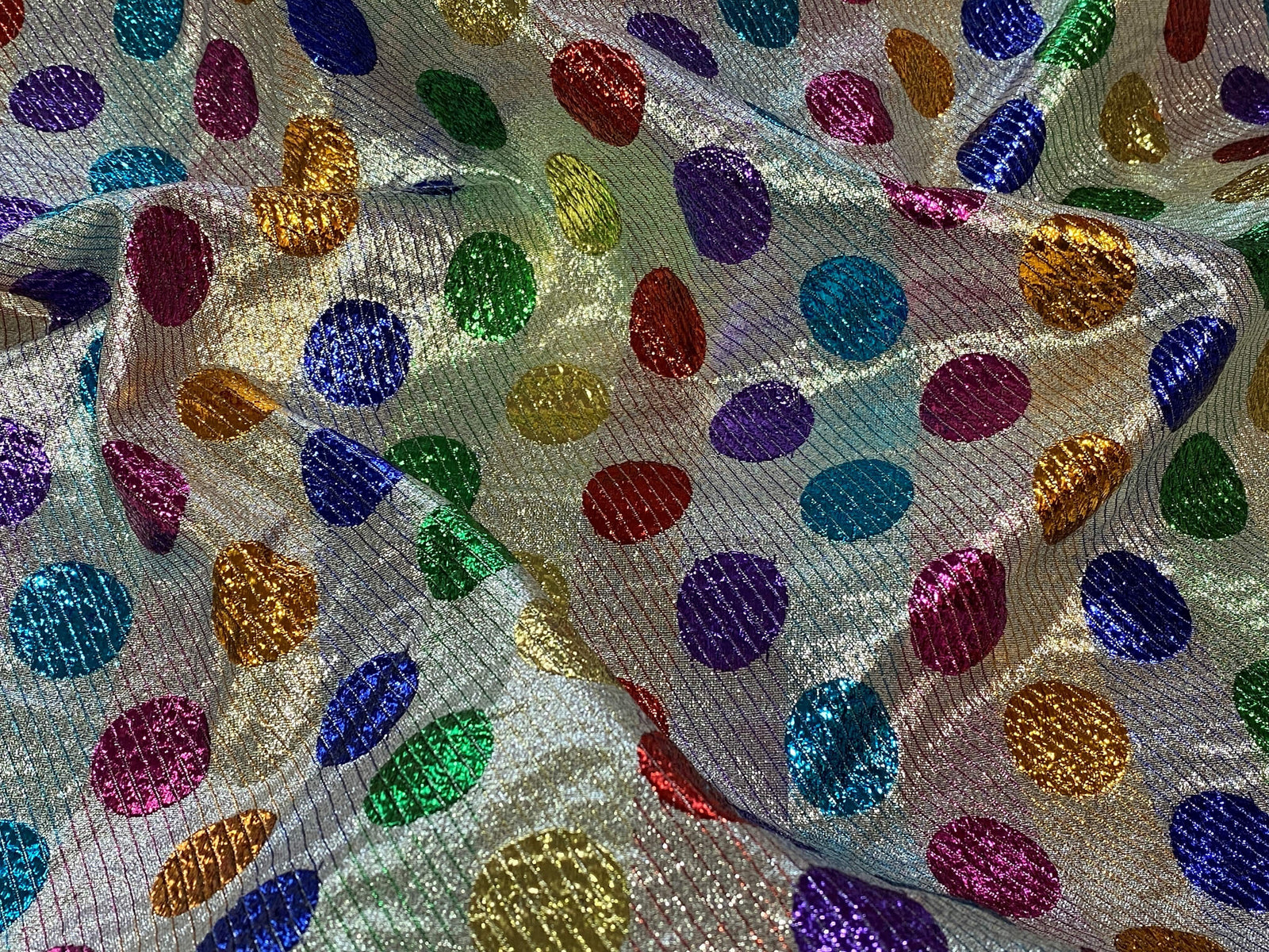Polka Dot - Carnival Metallic Brocade